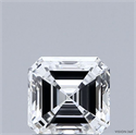Natural Diamond 1.05 Carats, Asscher with  Cut, H Color, IF Clarity and Certified by GIA