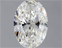 Diamante Natural 0.70 quilates, Ovalado , Color G, claridad VVS1 y certificado GIA