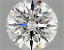 Diamante Natural 0.42 quilates, Redondo , Color F, claridad IF y certificado GIA