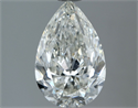 Natural Diamond 1.50 Carats, Pear with  Cut, H Color, SI2 Clarity and Certified by IGI