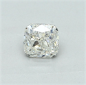 Natural Diamond 0.50 Carats, Cushion with  Cut, J Color, SI1 Clarity and Certified by GIA