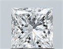 Natural Diamond 1.00 Carats, Princess with  Cut, E Color, SI2 Clarity and Certified by GIA