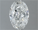Natural Diamond 1.00 Carats, Oval with  Cut, F Color, SI2 Clarity and Certified by IGI