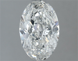 Picture of Natural Diamond 1.00 Carats, Oval with  Cut, F Color, SI2 Clarity and Certified by IGI