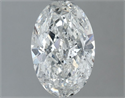 Natural Diamond 1.00 Carats, Oval with  Cut, F Color, SI2 Clarity and Certified by IGI