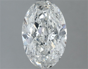 Picture of Natural Diamond 1.00 Carats, Oval with  Cut, F Color, SI2 Clarity and Certified by IGI