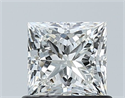 Diamante Natural 0.81 quilates, Princesa , Color I, claridad VVS2 y certificado GIA
