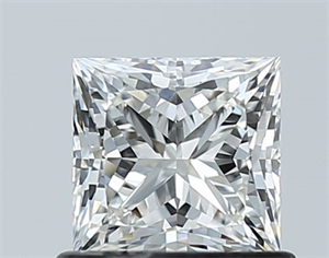 Picture of Natural Diamond 0.81 Carats, Princess with  Cut, I Color, VVS2 Clarity and Certified by GIA