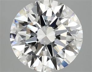 Picture of Lab Grown Diamond 3.52 Carats, Round with Ideal Cut, E Color, VS2 Clarity and Certified by IGI