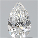 Natural Diamond 0.73 Carats, Pear with  Cut, F Color, VVS1 Clarity and Certified by GIA