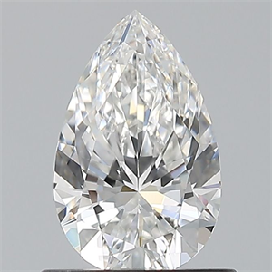 Picture of Natural Diamond 0.73 Carats, Pear with  Cut, F Color, VVS1 Clarity and Certified by GIA