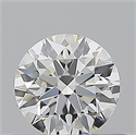 Natural Diamond 0.50 Carats, Round with Excellent Cut, F Color, VVS2 Clarity and Certified by GIA