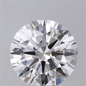 Picture of Lab Grown Diamond 6.02 Carats, Round with Ideal Cut, F Color, VVS2 Clarity and Certified by IGI