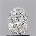 Natural Diamond 0.66 Carats, Oval with  Cut, E Color, VS2 Clarity and Certified by GIA