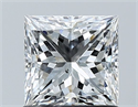 Natural Diamond 1.07 Carats, Princess with  Cut, E Color, SI1 Clarity and Certified by GIA