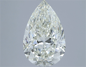 Foto Diamante Natural 4.03 quilates, De pera , Color J, claridad VS2 y certificado IGI de