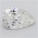 Natural Diamond 1.50 Carats, Pear with  Cut, H Color, SI2 Clarity and Certified by GIA