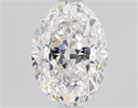 Natural Diamond 0.90 Carats, Oval with  Cut, E Color, SI1 Clarity and Certified by GIA