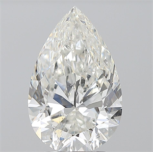 Foto Diamante Natural 3.01 quilates, De pera , Color H, claridad SI2 y certificado GIA de
