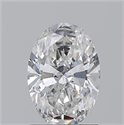 Natural Diamond 1.20 Carats, Oval with  Cut, F Color, SI2 Clarity and Certified by GIA