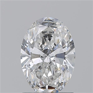 Picture of Natural Diamond 1.20 Carats, Oval with  Cut, F Color, SI2 Clarity and Certified by GIA