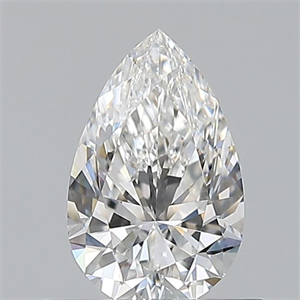 Picture of Natural Diamond 0.60 Carats, Pear with  Cut, F Color, VVS2 Clarity and Certified by GIA