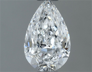 Picture of Natural Diamond 0.50 Carats, Pear with  Cut, E Color, VVS2 Clarity and Certified by GIA