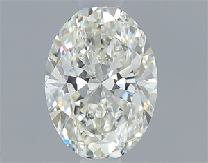 Foto Diamante Natural 0.50 quilates, Ovalado , Color J, claridad SI1 y certificado GIA de