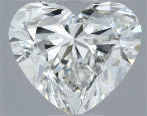 Picture of Natural Diamond 0.52 Carats, Heart with  Cut, I Color, VS2 Clarity and Certified by GIA