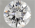 Lab Grown Diamond 2.02 Carats, Round with Ideal Cut, E Color, VVS2 Clarity and Certified by IGI