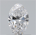 Natural Diamond 0.60 Carats, Oval with  Cut, D Color, IF Clarity and Certified by GIA