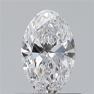 Picture of Natural Diamond 0.60 Carats, Oval with  Cut, D Color, IF Clarity and Certified by GIA
