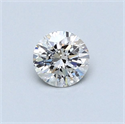 Natural Diamond 0.40 Carats, Round with Excellent Cut, J Color, I1 Clarity and Certified by GIA