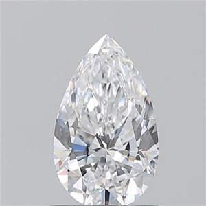 Picture of Natural Diamond 0.92 Carats, Pear with  Cut, D Color, VVS1 Clarity and Certified by GIA
