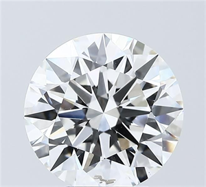 Picture of Lab Grown Diamond 4.03 Carats, Round with Ideal Cut, F Color, VS1 Clarity and Certified by IGI