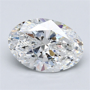 Picture of Natural Diamond 3.01 Carats, Oval with  Cut, F Color, SI1 Clarity and Certified by GIA