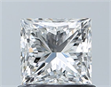 Natural Diamond 0.80 Carats, Princess with  Cut, G Color, VVS1 Clarity and Certified by GIA