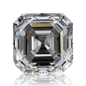 Picture of Natural Diamond 0.72 Carats, Asscher with  Cut, G Color, VVS1 Clarity and Certified by GIA