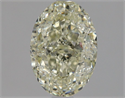 Natural Diamond 1.70 Carats, Oval with  Cut, L Color, VVS1 Clarity and Certified by HRD