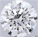 Natural Diamond 1.53 Carats, Round with Excellent Cut, H Color, SI1 Clarity and Certified by GIA