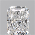 Natural Diamond 0.90 Carats, Radiant with  Cut, F Color, VS2 Clarity and Certified by GIA