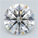 Lab Grown Diamond 1.72 Carats, Round with Excellent Cut, D Color, VS1 Clarity and Certified by GIA