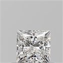 Diamante Natural 0.50 quilates, Princesa , Color F, claridad VVS2 y certificado GIA