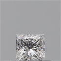 Natural Diamond 0.26 Carats, Princess with  Cut, E Color, VS1 Clarity and Certified by GIA
