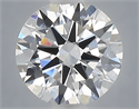 Lab Grown Diamond 1.08 Carats, Round with Excellent Cut, D Color, VVS2 Clarity and Certified by IGI