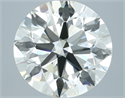 Natural Diamond 3.92 Carats, Round with Excellent Cut, J Color, IF Clarity and Certified by IGI