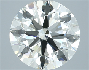 Picture of Natural Diamond 3.92 Carats, Round with Excellent Cut, J Color, IF Clarity and Certified by IGI