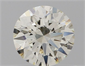 Natural Diamond 0.56 Carats, Round with Excellent Cut, K Color, IF Clarity and Certified by IGI
