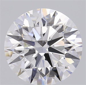 Picture of Lab Grown Diamond 3.08 Carats, Round with Ideal Cut, D Color, IF Clarity and Certified by IGI