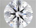 Lab Grown Diamond 4.54 Carats, Round with Excellent Cut, E Color, VVS2 Clarity and Certified by GIA
